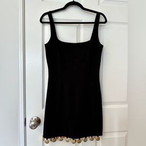 Staud Hardy Black Minidress Size M